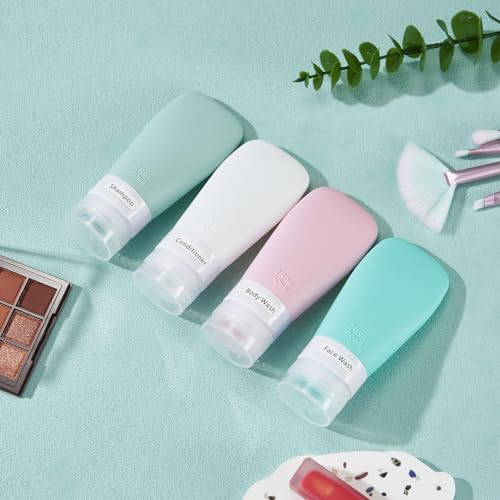 INSFIT TSA Approved 3oz Travel Bottles, Leak Proof Silicone Tubes