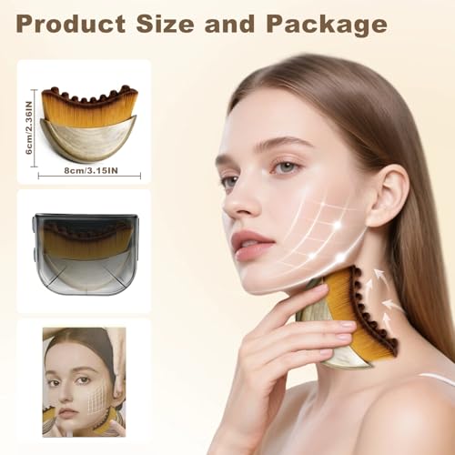 YOBACARID Lymphatic Drainage Face Brush for Sculpting & Firming
