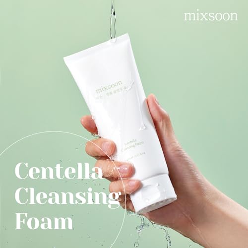 mixsoon Double Cleansing Set 2-Step Face Wash Routine Centella Cleansing Foam 5.07 fl oz/ 150ml & Bean Cleansing Oil 6.59 fl oz / 195ml