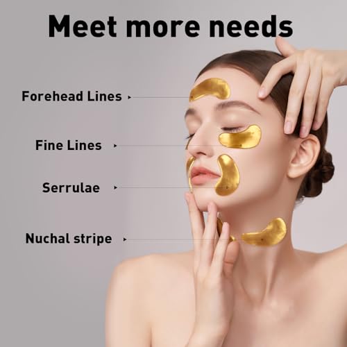 24K Gold Eye Patches for Dark Circles & Puffiness (200 Pairs)
