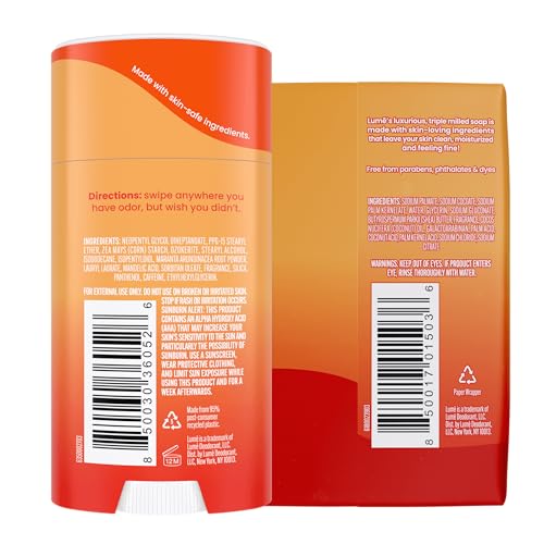 Lume Whole Body Deodorant & Soap Bundle - Clean Tangerine