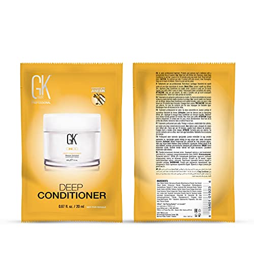 GK HAIR Deep Conditioner Hair Mask 0.67 oz – Travel Size Repair Treatment (Pack of 2)