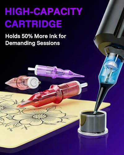 Neebol 50PCS Tattoo Cartridge Needles Mixed Set #12 - Sterilized