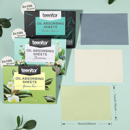 Teenitor Oil Blotting Sheets for Face, 600 Sheets