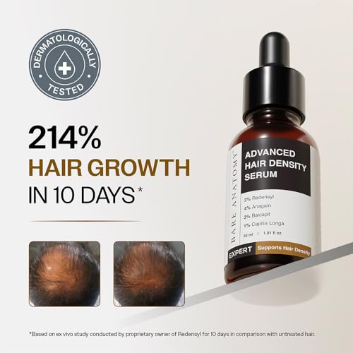 Bare Anatomy Hair Density Serum – 30ml with Redensyl & Anagain for Hair Growth