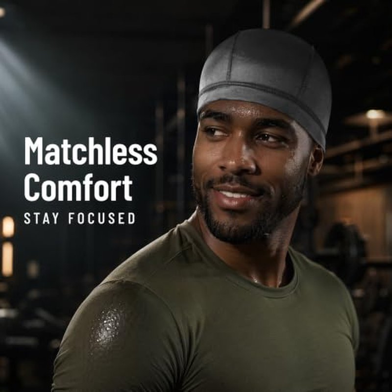 2PCS Silky Wave Caps for Men – Compression Caps for 360, 540, 720 Waves