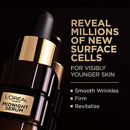 L'Oreal Paris Age Perfect Anti-Aging Midnight Face Serum, Reduce Wrinkles 1oz + Eye Cream Sample