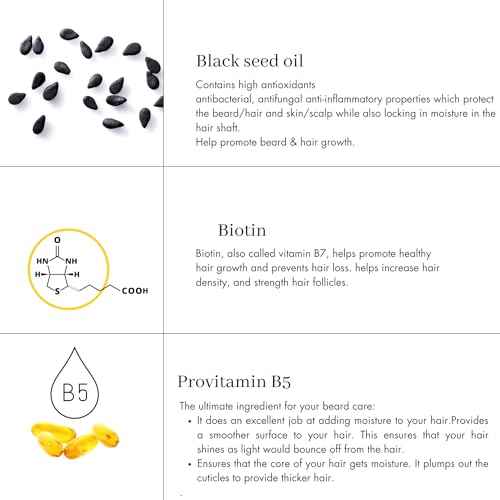 BAHAWAT Beard Conditioner - Unscented - 8 fl. oz. - Sulfate free - with biotin, provitamin B5, Blackseed oil, Jojoba Oil, Natural Ingredients for a Gentle, Deep Cleanse-Strengthening Wash