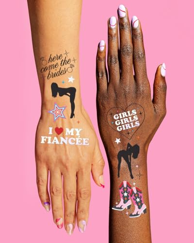 xo, Fetti Pride Bride Temporary Tattoos - 52 Glitter Styles