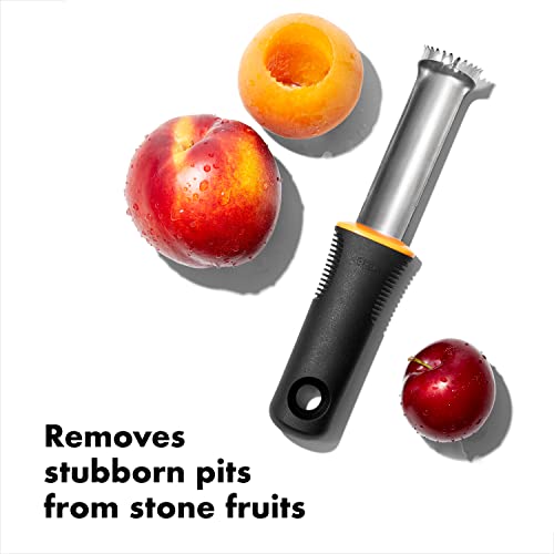 OXO Good Grips Peach Pitter - Stainless Steel Fruit Pit Remover