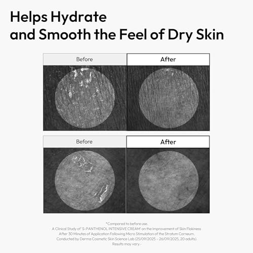 LAYERLAB S-Panthenol Intensive Facial Moisturizer, 7% Panthenol & 10% Squalane for Dry, Sensitive Skin, Moisture Barrier Support & Visibly Calms Redness, Korean Skincare Face Cream 60ml, 2.02fl oz.