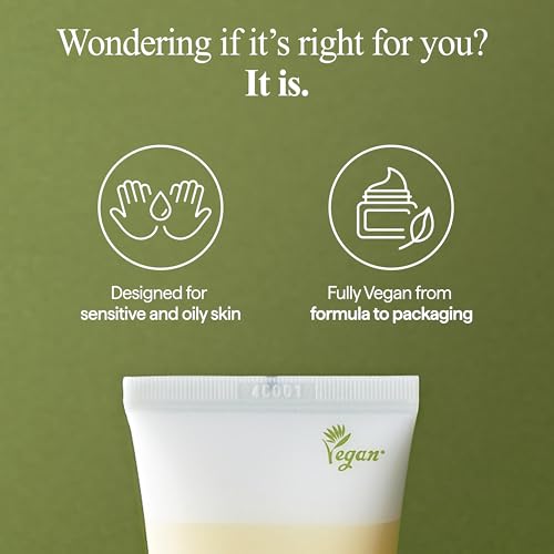 All Natural Houttuynia Cordata Soothing Cream - Lightweight Hydration, Sebum Control and Redness Relief ? Calming Heartleaf Moisturizer for Sensitive Skin, Vegan Skincare (2.53Fl. Oz)