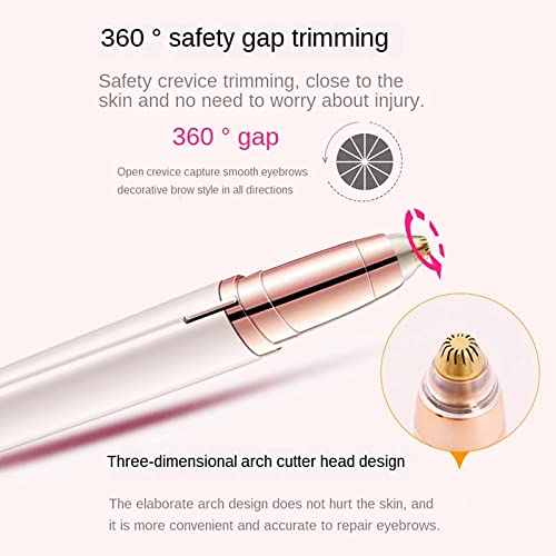 Eyebrow Hair Remover replacement heads for Finishing Touch Flawless Brows Eyebrow Hair Remover,Painless Blades with Cleaning Brush - As Seen on TV (flawless eyebrow replacement heads, 2 pack)