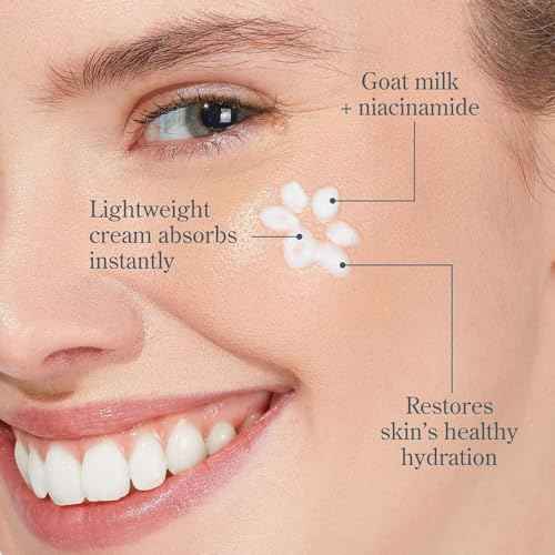 Beekman 1802 Bloom Cream Goat Milk Face Moisturizer, 100 mL - Lightweight, Gentle, Deeply Hydrating & Nourishes Skin Barrier - All Skin Types - Cruelty Free