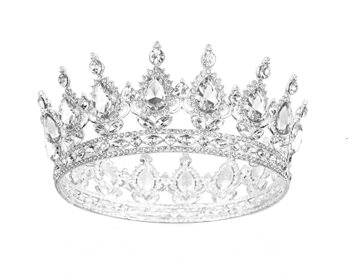 Crystal Tiara Crown for Women & Girls