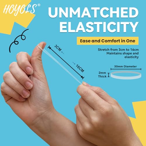 Clear Hair Ties 1500pcs Mini Elastic Bands for Women Girls