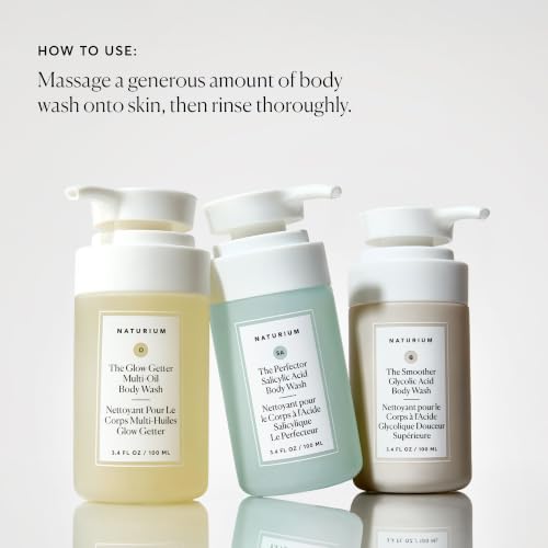 Naturium Body Wash Trio - Hydrating, Exfoliating & Smoothing Sets, Limited Edition