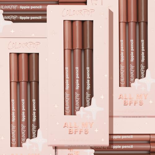 ColourPop All My BFFs Lippie Pencil Kit – 3 High-Pigment Lip Liners