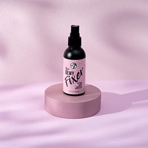 W7 The Fixer Duo - Makeup Setting Spray 2Pcs Set - Dewy & Matte Finishes For Fixing Professional Makeup