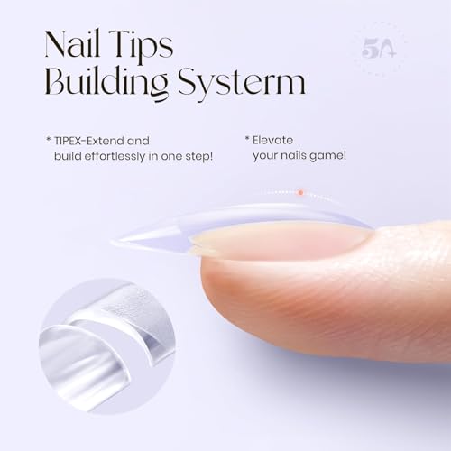 Tipex Instant Apex Gel Nail Tips Almond 128pc