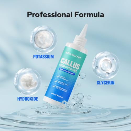 SilkySecret Callus Remover Gel for Feet - Extra Strength Foot Softening & Cracked Heel Treatment