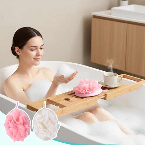 Travel Loofah 2-Pack | Lightweight Exfoliating Shower Puffs