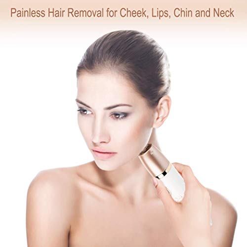 Women's Electric Shaver & Hair Remover - Painless Waterproof Trimmer, Rechargeable, 2-in-1 Face & Body Razor