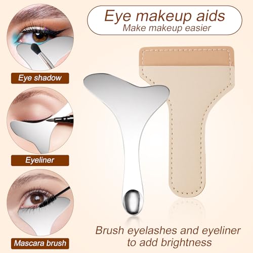 Gosknor Stainless Steel Eyeliner Stencil with Leather Case