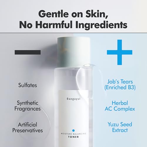 Moisture Balancing Face Toner ? Hydrating Korean Toner for Sensitive Skin with Low pH, CICA & Ceramide, PHA and Job¡¯s Tears Extract, Plumping & Calming K-Beauty Skincare (10.14 fl oz)