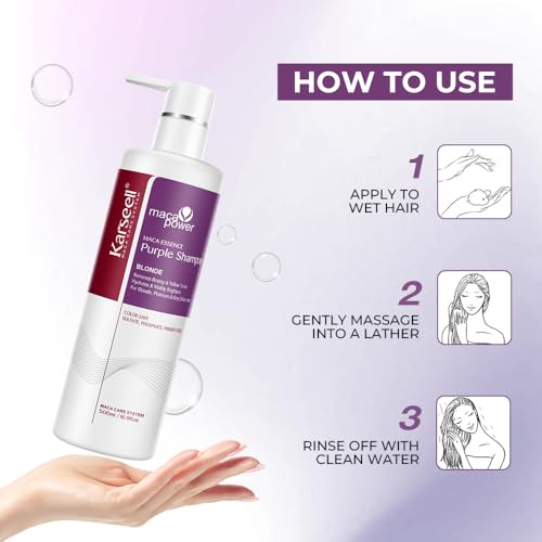 Karseell Purple Shampoo for Blonde & Gray Hair - 16.90 oz