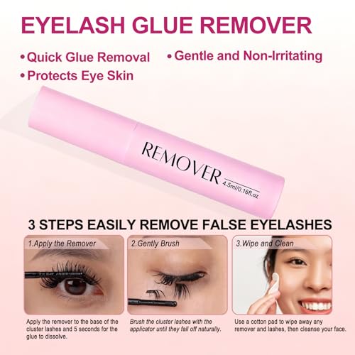 Gentle Lash Remover for Lash Clusters - Non-Irritating Formula