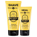 Bee Bald 2-Pack with SHAVE Premium Shaving Cream and HEAL Post-Shave Healing Balm