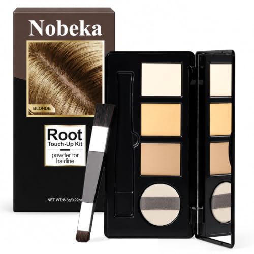 Root Touch Up Powder 3 Colors Blonde Hair Cover with Brush