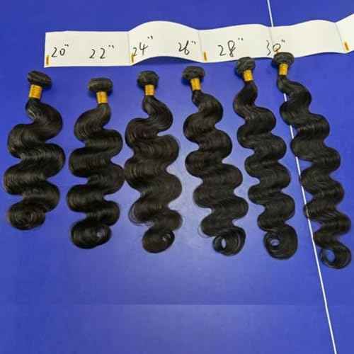 Brazilian Human Hair Bundles 12A Body Wave Bundles Human Hair Unprocessed Brazilian Virgin Hair Weave Bundles Deals Human Hair e Natural Black (black body wave bundles, 18 20 22)