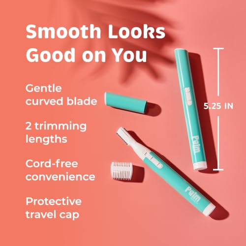 PalmPerfect Face Razor Set for Women Twin-Blade Hair Trimmer 2 Piece