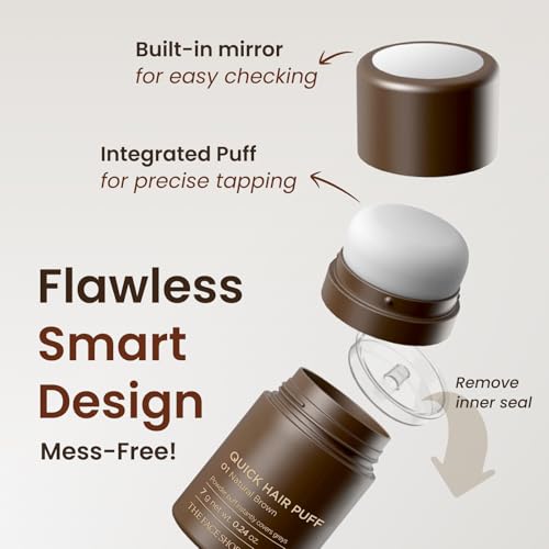 The Face Shop Quick Hair Puff - Natural Brown Hair Color Concealer