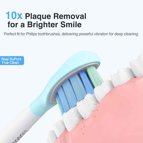 Replacement Toothbrush Heads for Philips Sonicare Replacement Heads C3,A3,G3,Electric Replacement Brush Heads for Phillips Sonicare Toothbrush C3,G3,A3,W,for Philips Sonic Care Brush,12 Pack
