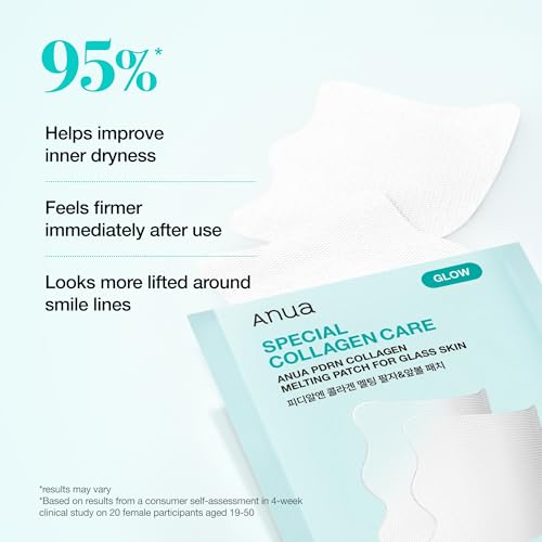 ANUA PDRN Collagen Melting Patches for Fine Lines & Glow - 2 Pairs