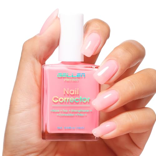 GELLEN 5-in-1 Nail Strengthener & Ridge Filler Polish - Tinted Pink
