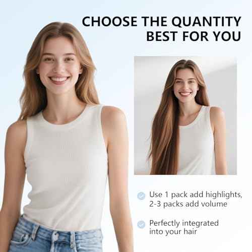 COOKAYU Clip in Hair Extensions Real Human Hair, 8/60/18 Ombre Real Hair Extensions Clip in Human Hair, Thick Silky Straight, 22inch 120g 7Pcs