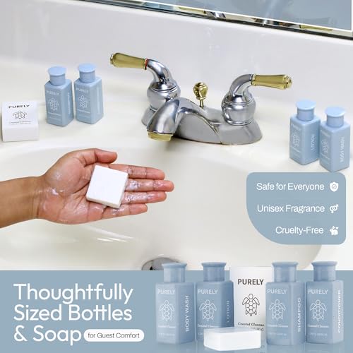 Purely 150pc Hotel Toiletries Set - Travel Size Shampoo & Conditioner