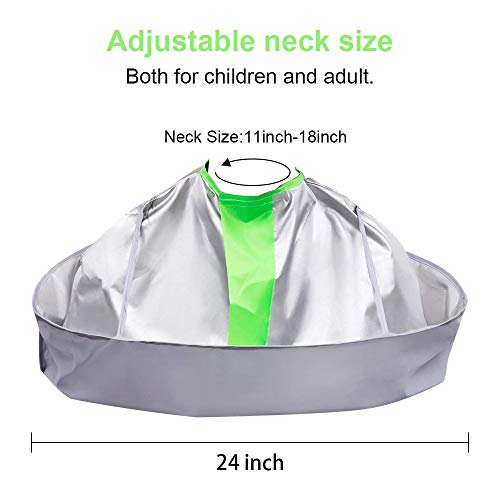 Hair Cutting Cape with Hair Catcher for Men & Women