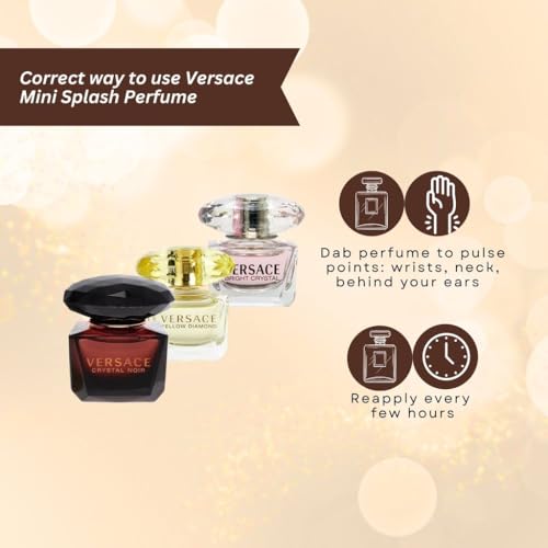 Versace Women's 3-Piece Mini Perfume Gift Set - Travel Fragrance Sampler