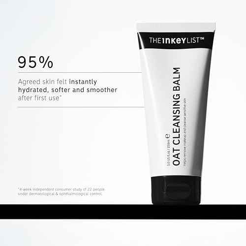 The INKEY List Oat Cleansing Balm Duo, Rich Balm Removes Makeup and Impurities, Reduces Redness, 5.0 fl oz (2 Pack)