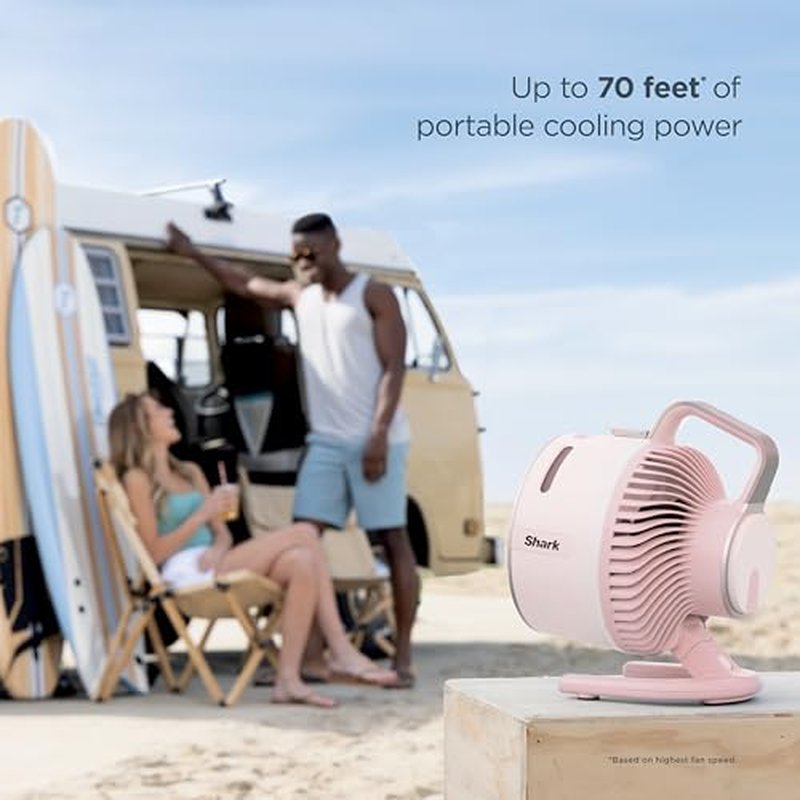 Shark FlexBreeze HydroGo Portable Fan with Misting - Corded & Cordless