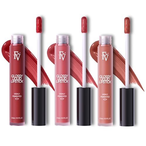 FV Liquid Lipstick Set 3-Pack - High Shine, Long-Lasting