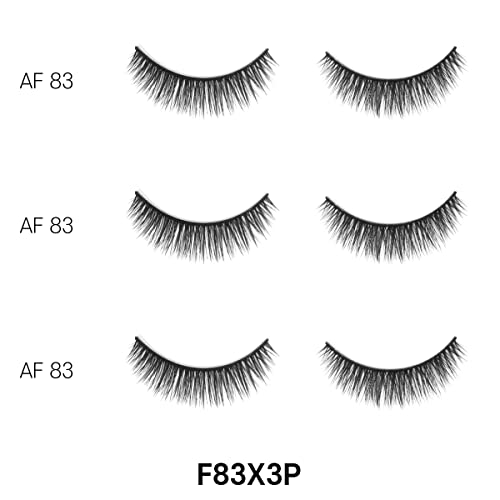 Laflare 3D Cashmere False Eyelashes 3 Pairs, Reusable