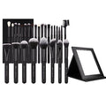 DUcare Professional Makeup Brushes Set+ Folding Mirror with Stand