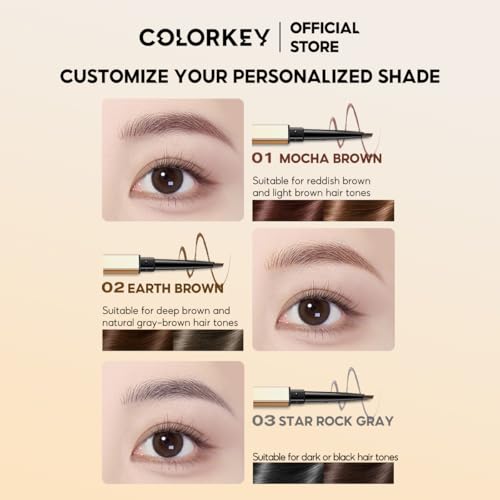 COLORKEY Contour Sketch Eyebrow Pencil - Retractable, Triangle Core