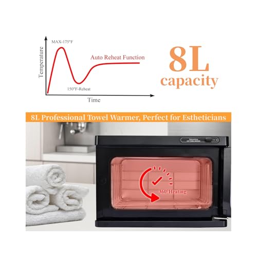 8L Professional Towel Warmer Cabinet for Spa & Salon